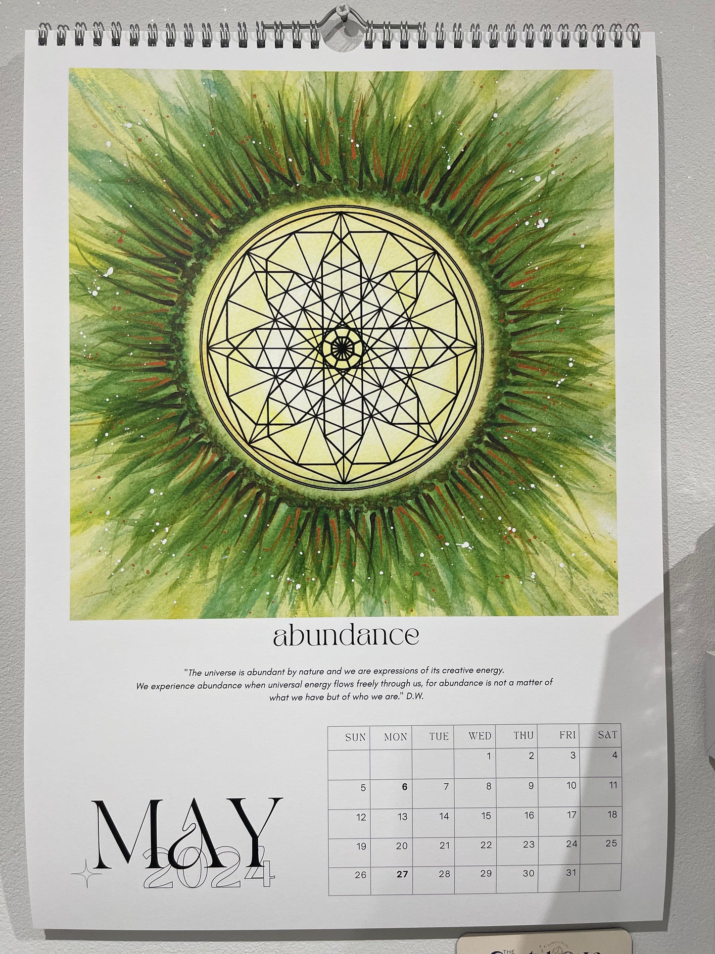2024 Spirit Mandala Calendar A3
