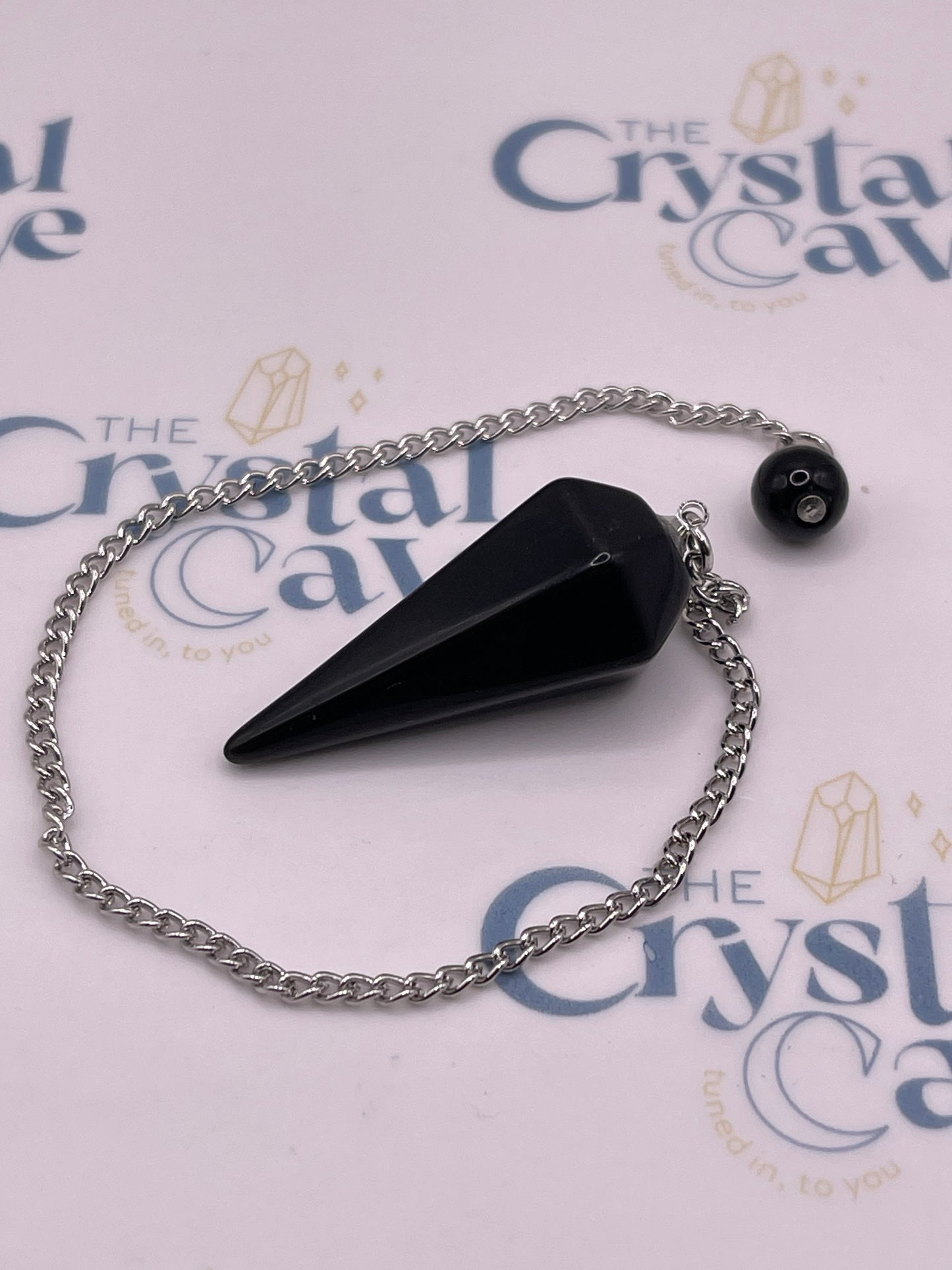 Obsidian Crystal Pendulum