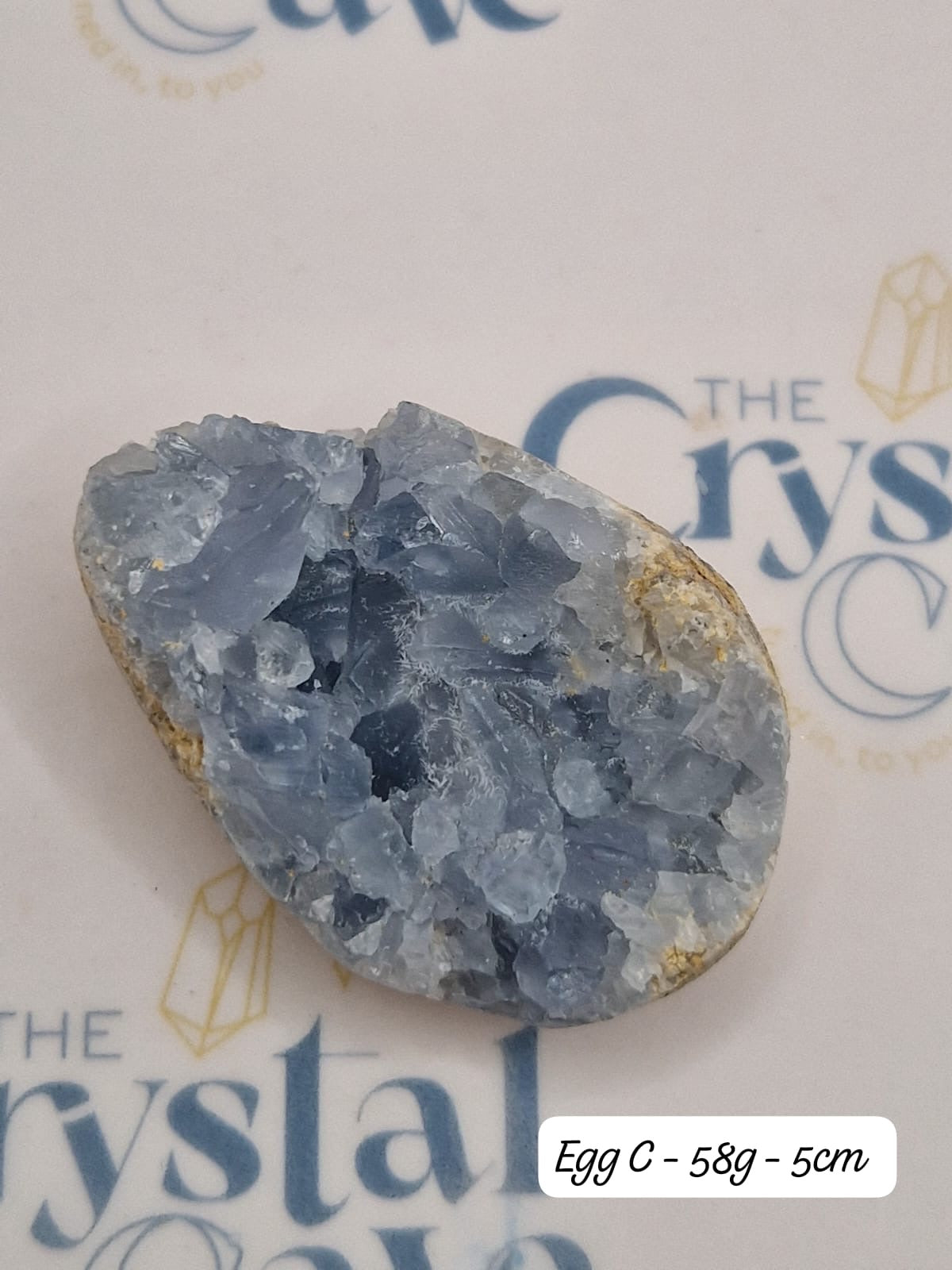 Celestite Egg | Raw Crystal | Carving