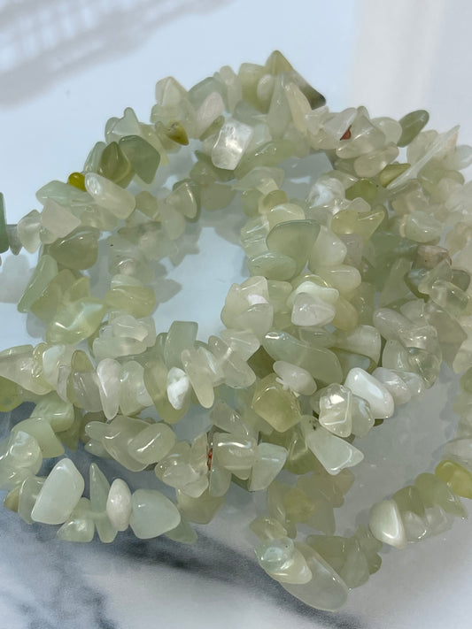 New Jade Crystal Chip Bracelet