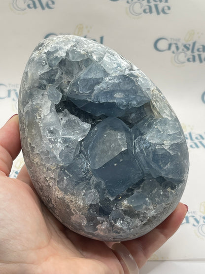 Celestite Egg | Raw Crystal | Carving