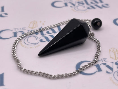 Obsidian Crystal Pendulum