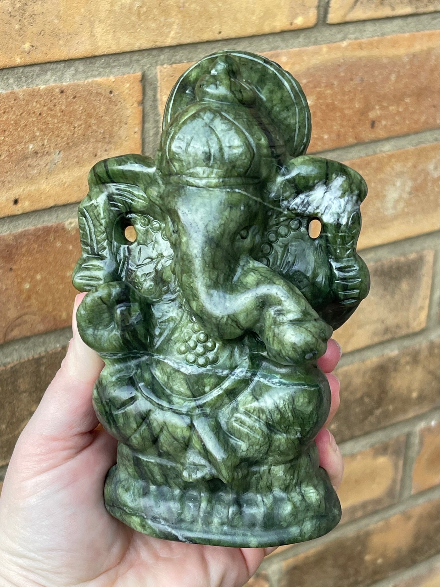 Jade Ganesha Carving | Abundance | Success | Removing Barriers