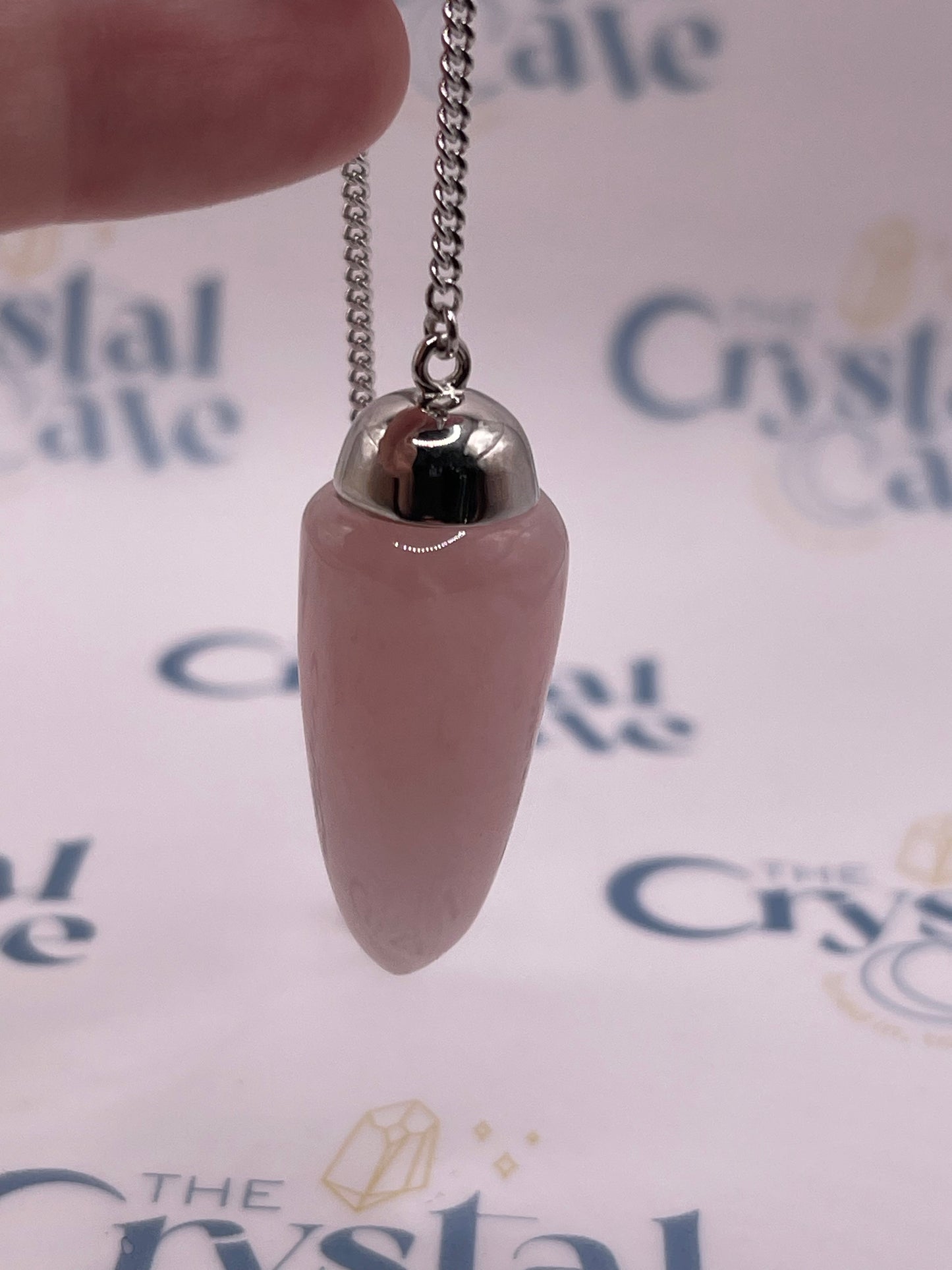 Rose Quartz (925) Crystal Pendulum