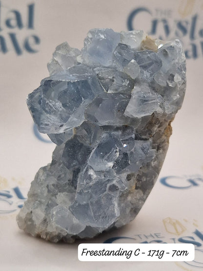 Celestite Freeform | Raw Crystal | Freestanding