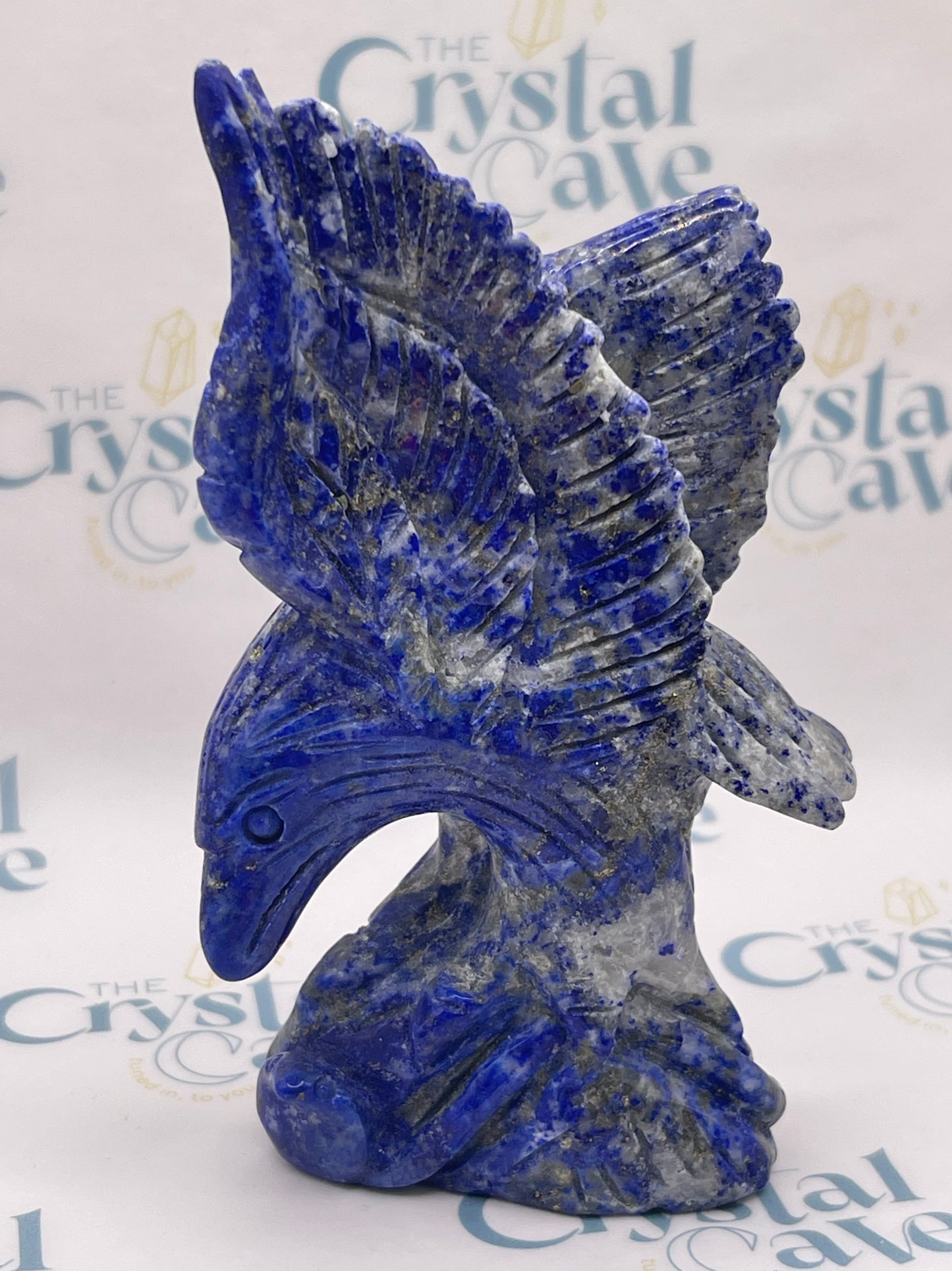 Lapis Lazuli Bird Carving: Statement Piece