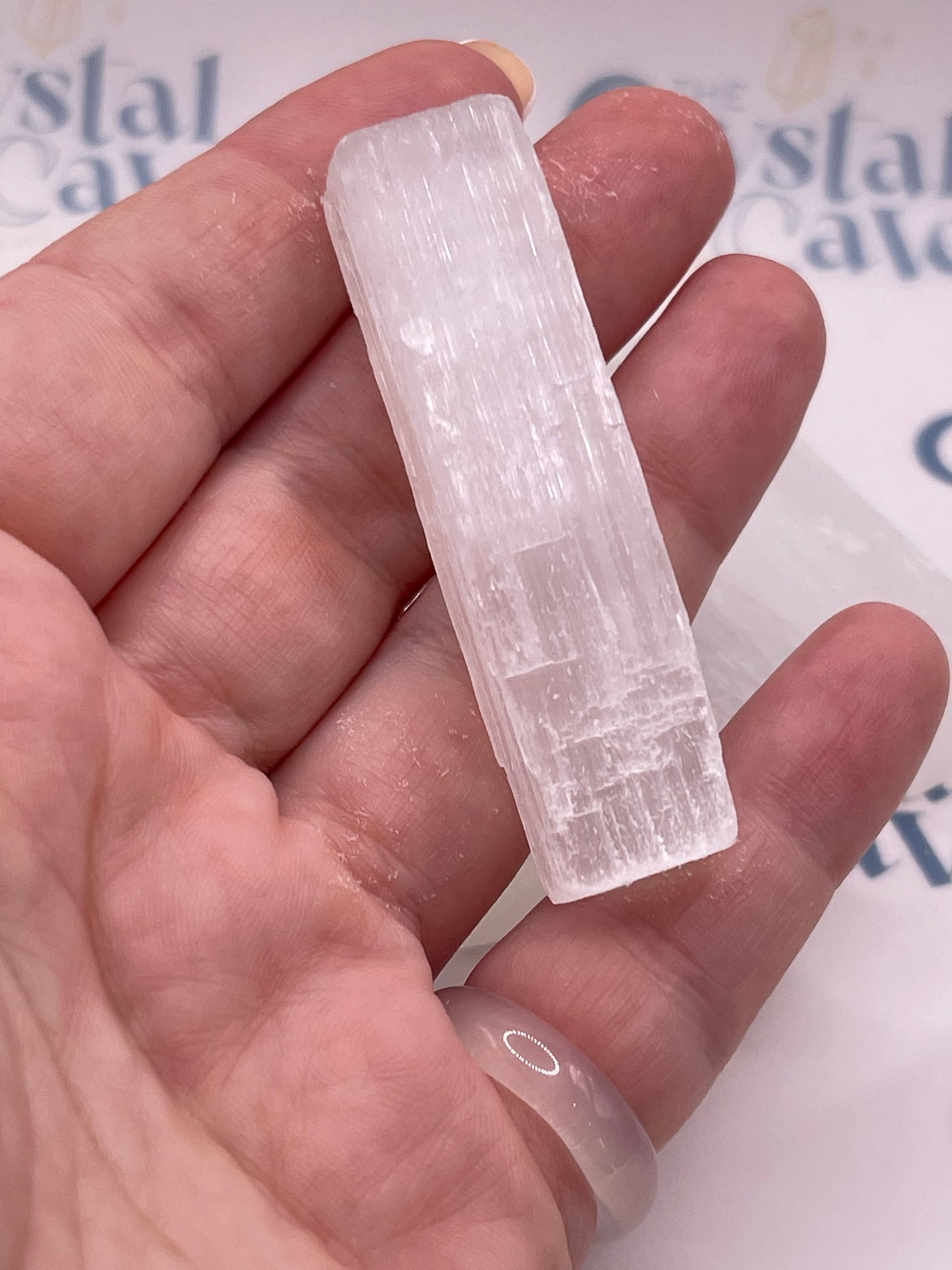 Raw Selenite Wand (Tumble)