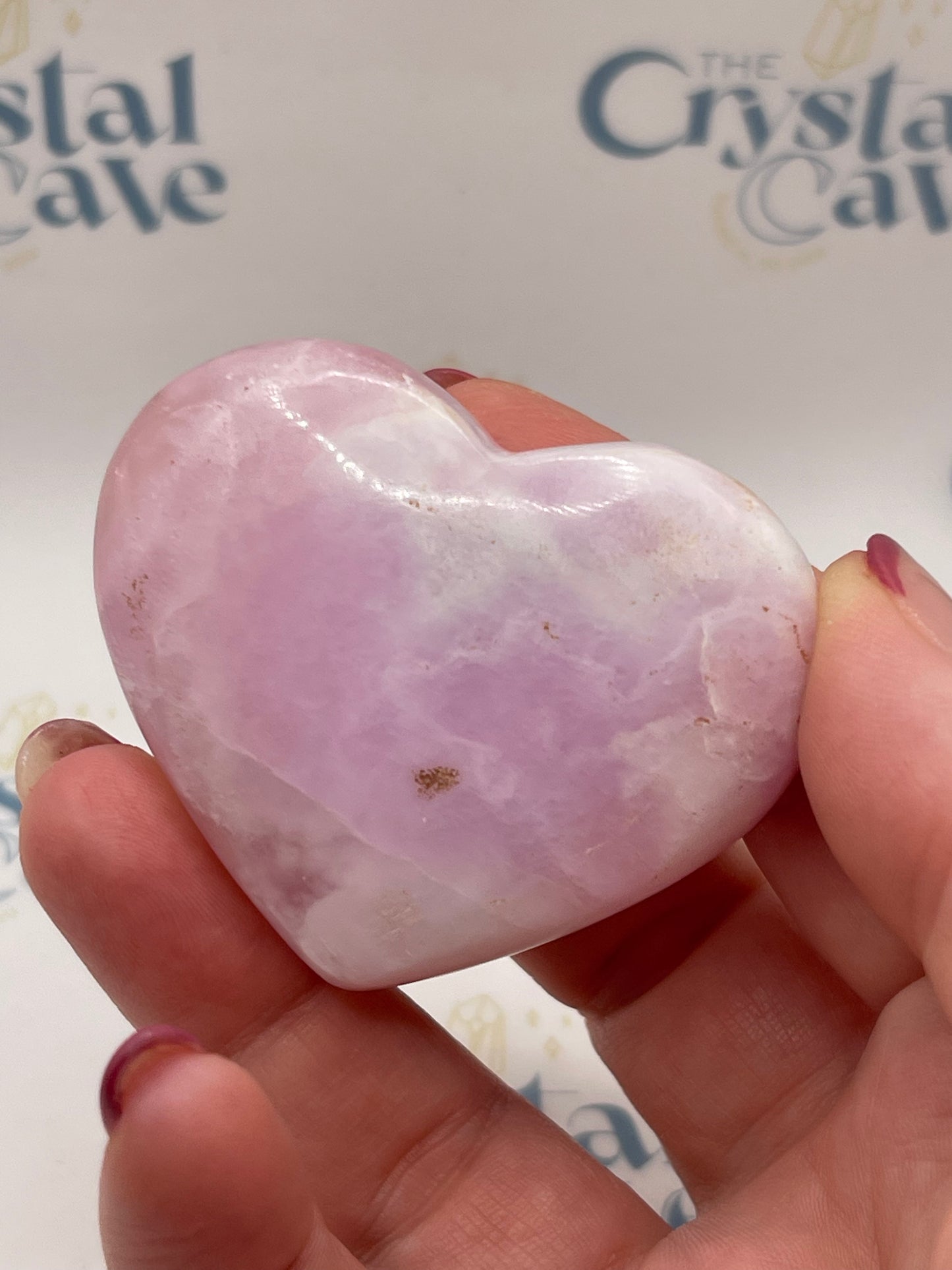 Pink Aragonite - Heart Shape