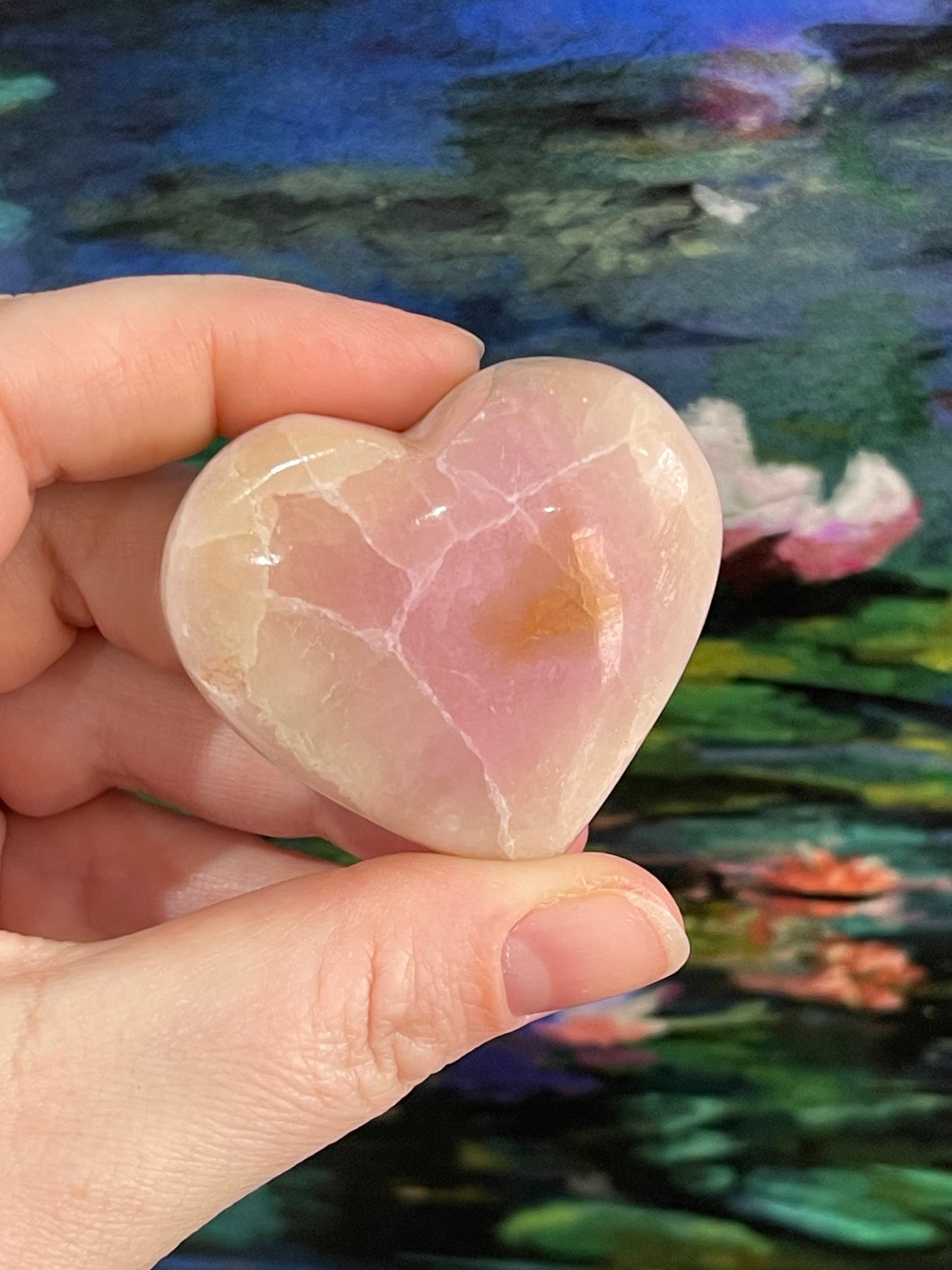 Pink Aragonite - Heart Shape