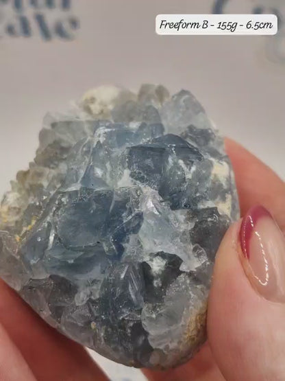 Celestite Egg | Raw Crystal | Carving