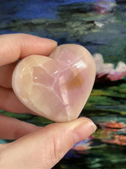 Pink Aragonite - Heart Shape