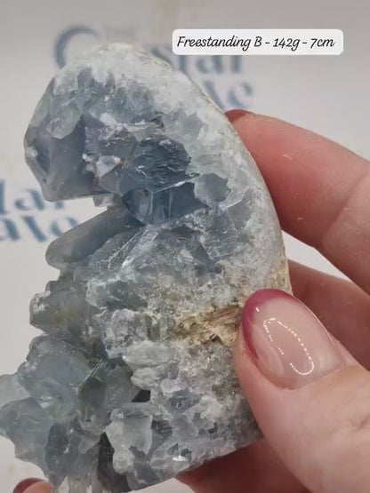 Celestite Freeform | Raw Crystal | Freestanding