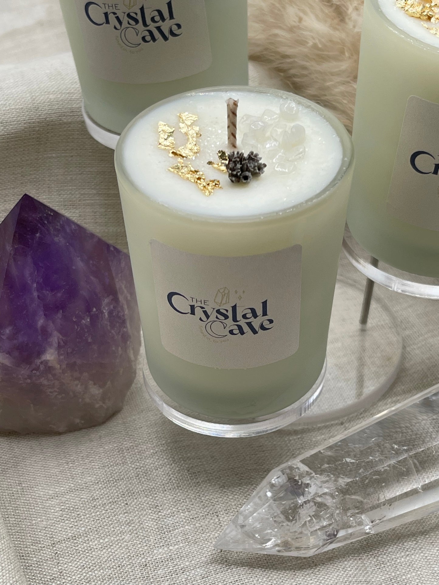 Mystery Crystal Votive Candle